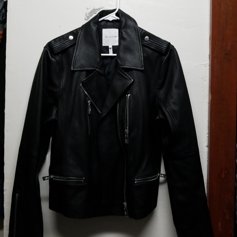 Avec Les Filles leather jacket
